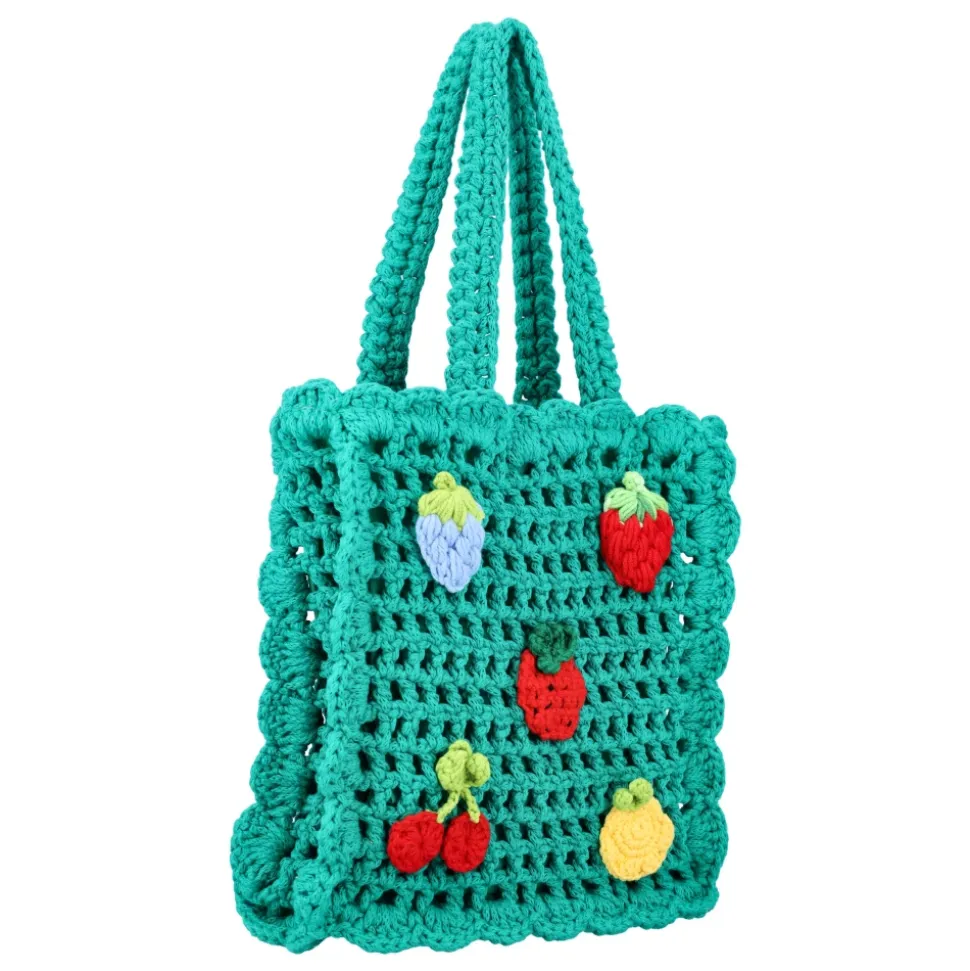 Grüne gehäkelte Berry Handtasche