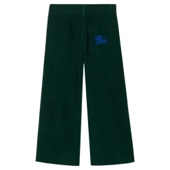 Grüne gerippte Samthose