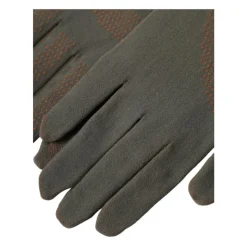Grüne Gestrickte Handgelenklänge Handschuhe