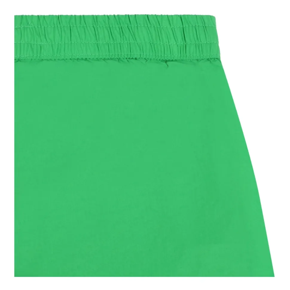 Grüne Kinder-Shorts mit Beintasche