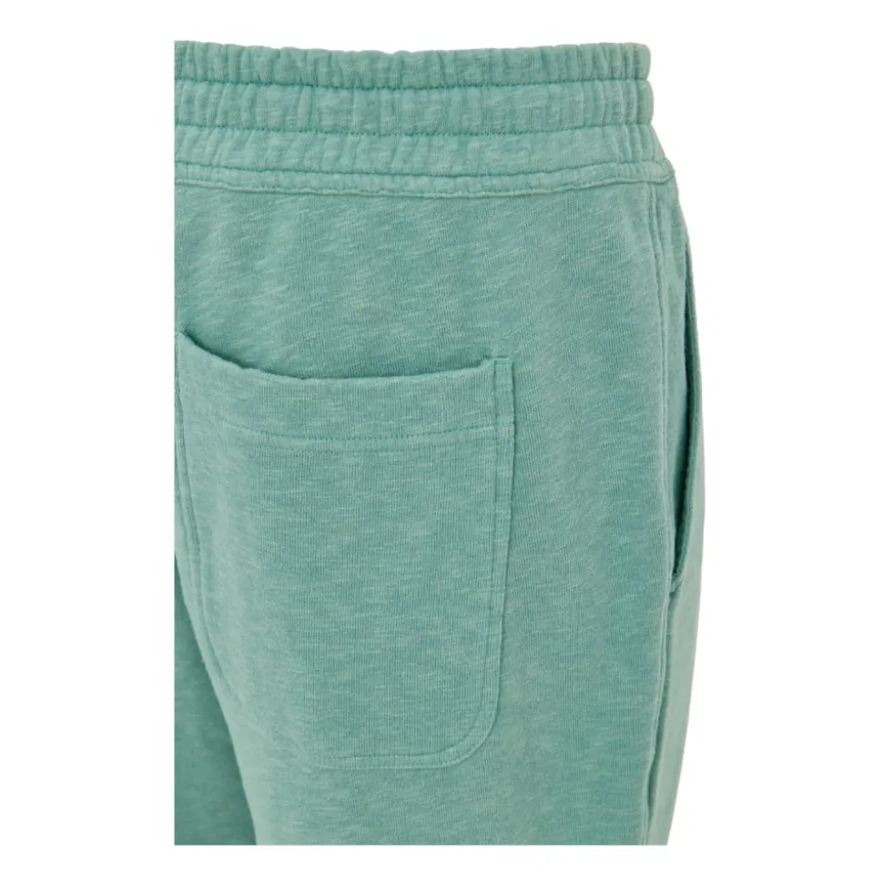 Grüne Melange Sweatpants Lässiger Stil