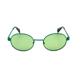 Grüne Metall Unisex Sonnenbrille