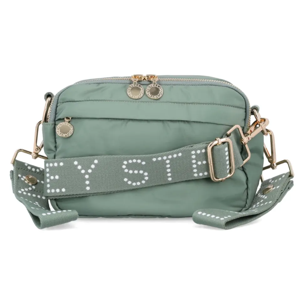 Grüne Nylon Crossbody Tasche