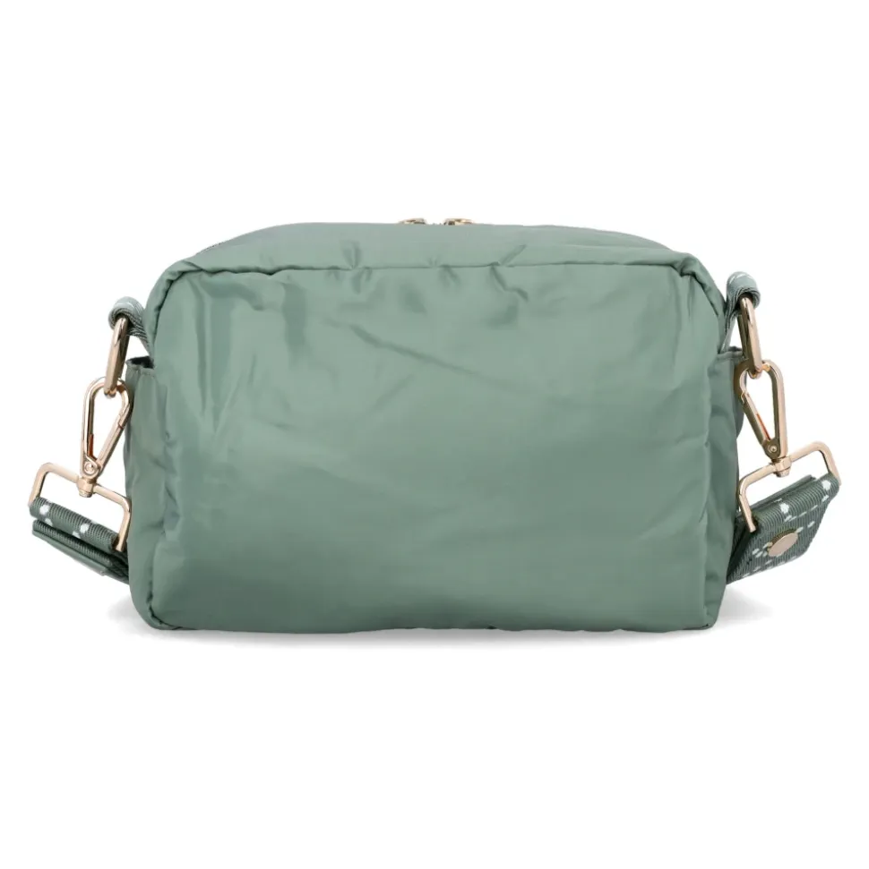 Grüne Nylon Crossbody Tasche