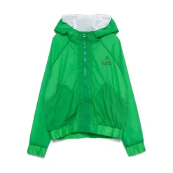 Grüne Ripstop Kapuzenjacke