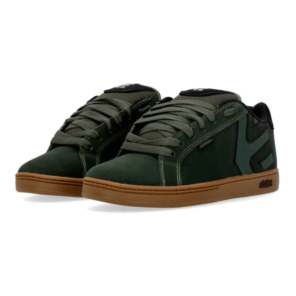 Grüne Skate Schuhe mit Schnürverschluss