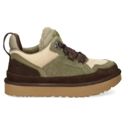 Grüne Sneakers aus Nylon und Wildleder
