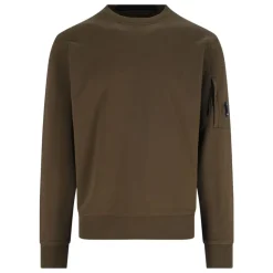 Grüner Crewneck-Sweatshirt mit Reißverschlusstasche