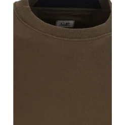 Grüner Crewneck-Sweatshirt mit Reißverschlusstasche