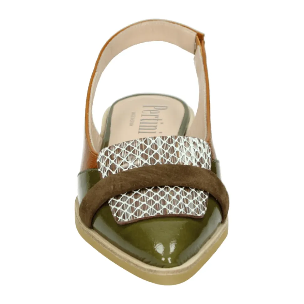 Grüner Sling-back ROBIN Schuh