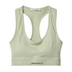 Grünes Fitness Top mit Silikondruck