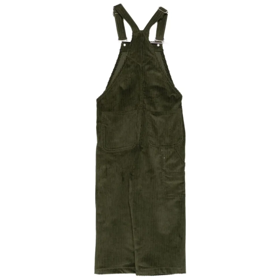 Grünes Kleid mit Taschen