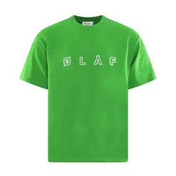 Grünes Logo-T-Shirt für Herren