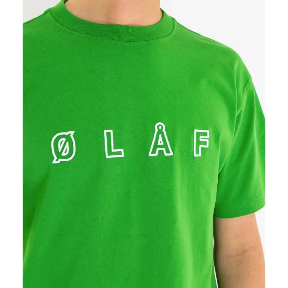 Grünes Logo-T-Shirt für Herren