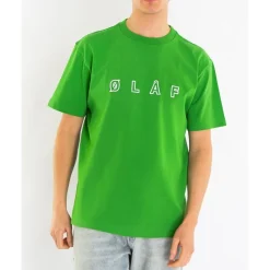 Grünes Logo-T-Shirt für Herren