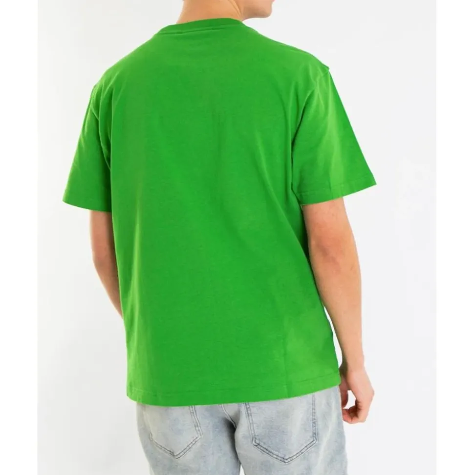 Grünes Logo-T-Shirt für Herren