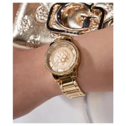 Guess Damen Armbanduhr PETAL gold GW0747L2