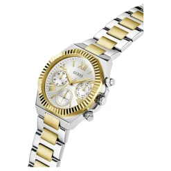 Guess Damen Multifunktionsuhr EQUALITY GW0769L3 Silber und Gold