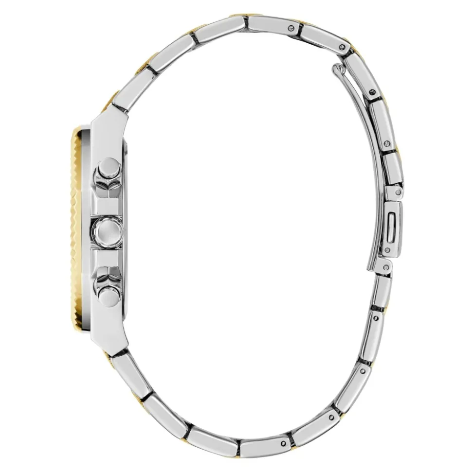 Guess Damen Multifunktionsuhr EQUALITY GW0769L3 Silber und Gold