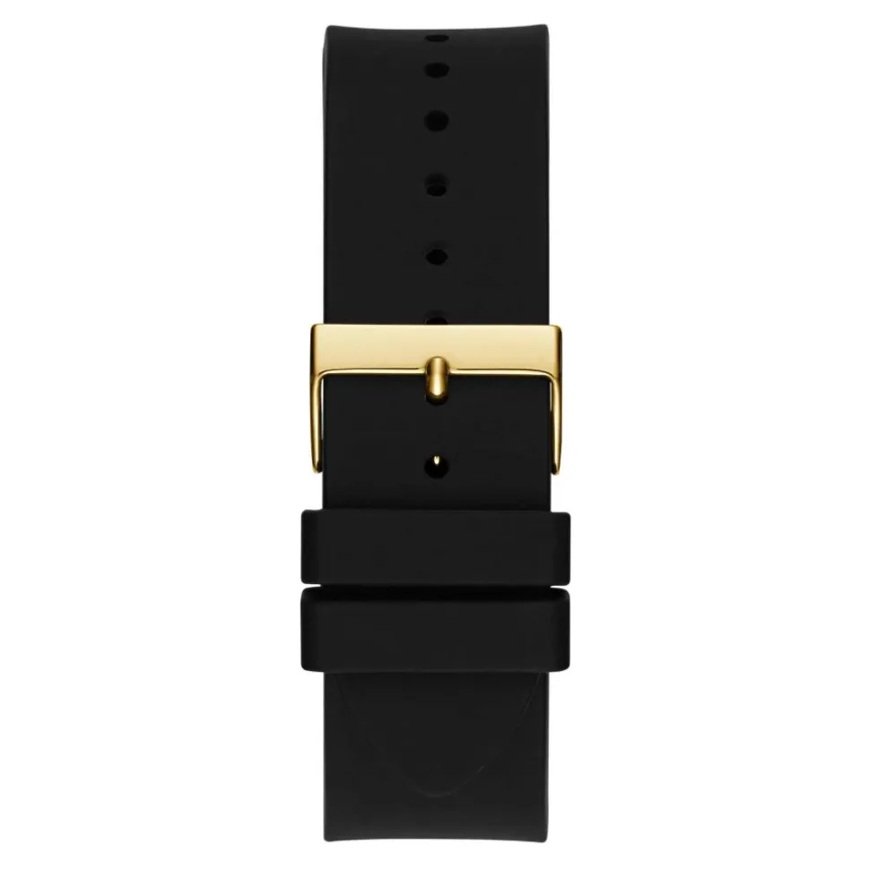 Guess Herren Multifunkion Armbanduhr King schwarz, gold 48 mm GW0537G2