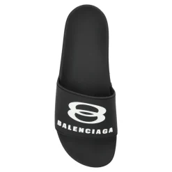Gummisandalen mit Logo