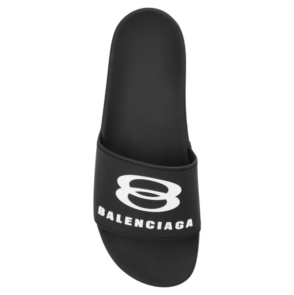 Gummisandalen mit Logo