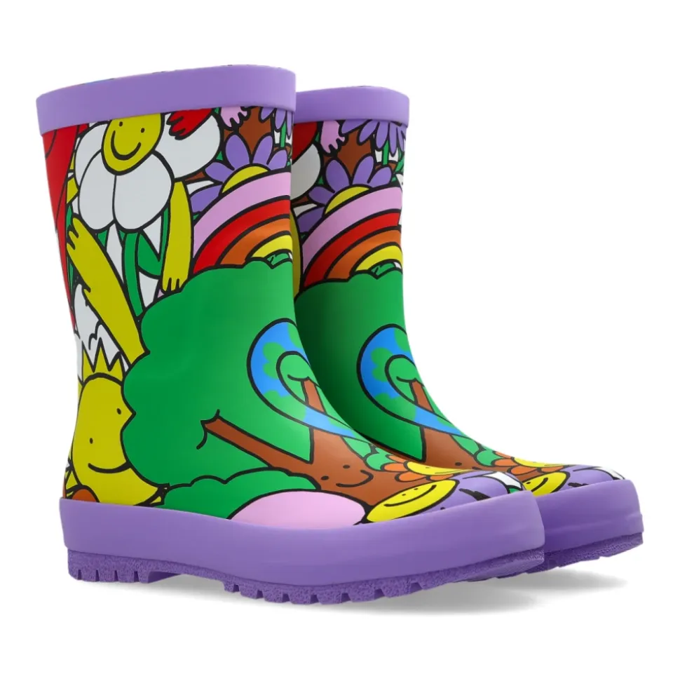 Gummistiefel mit Druck