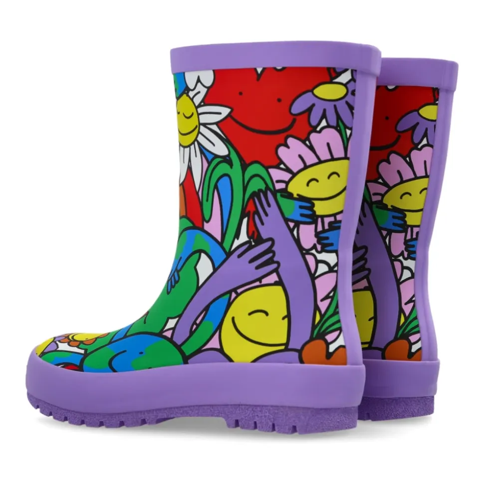 Gummistiefel mit Druck