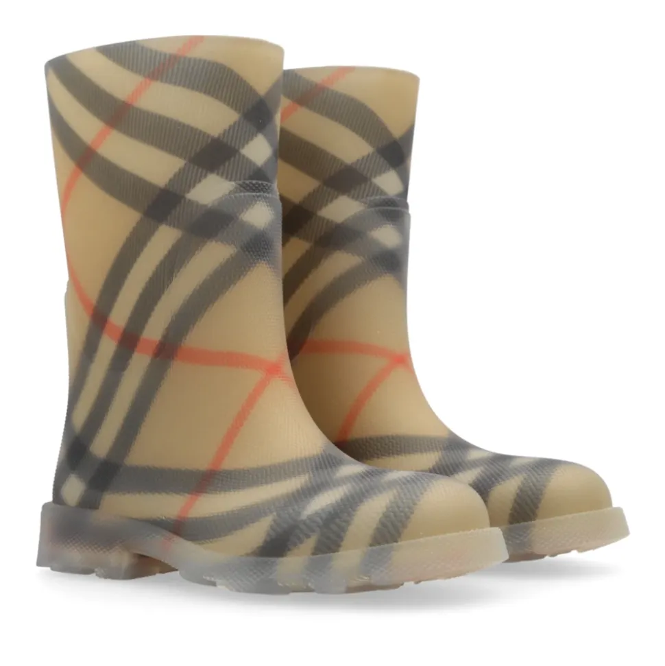 Gummistiefel mit Karomuster