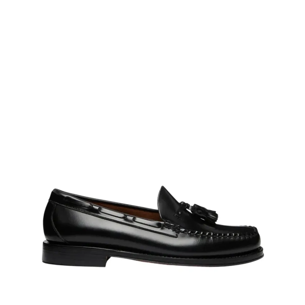 Handgefertigte Braune Lederloafers mit Quaste