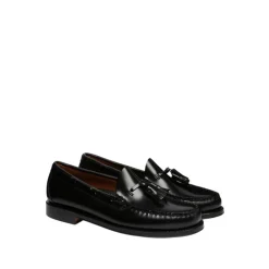 Handgefertigte Braune Lederloafers mit Quaste