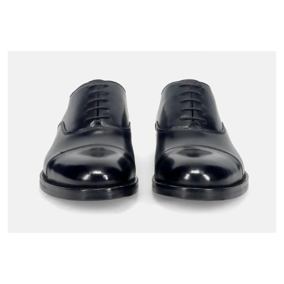 Handgefertigte schwarze Brogues für Herren