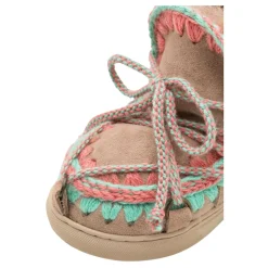 Handgemachte Beige Kinder Eskimo Schuhe