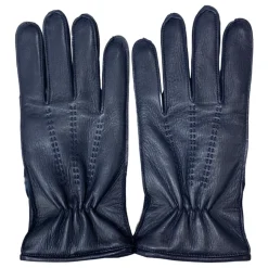 Handgemachte Herren Lederhandschuhe Blau