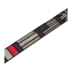 Handgemachter Gürtel in Schwarz/Grau