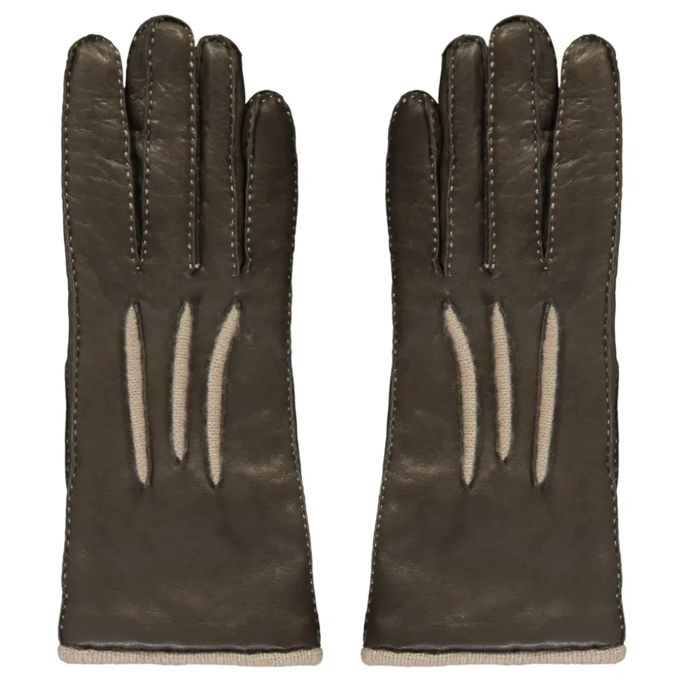 Handschuhe aus Leder und Kaschmir