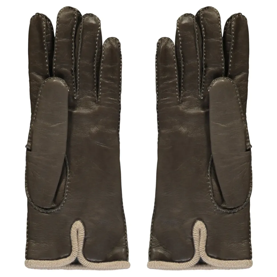 Handschuhe aus Leder und Kaschmir