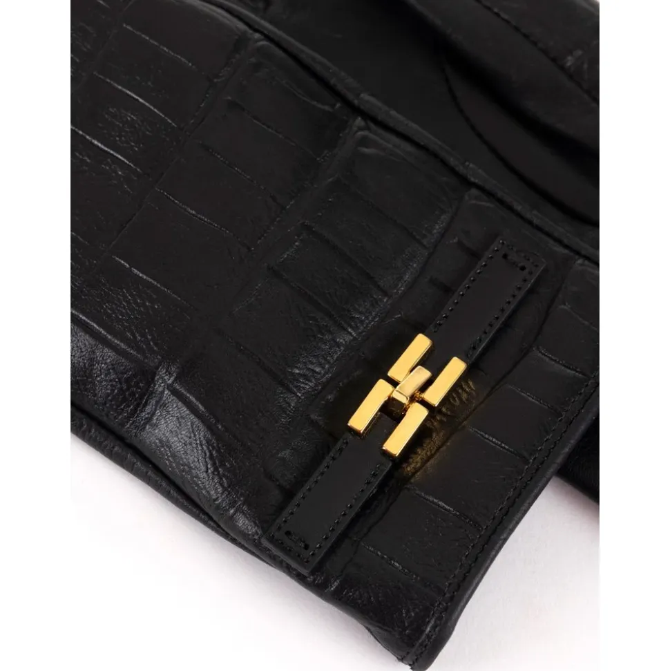 Handschuhe aus Nappaleder mit Logo-Detail
