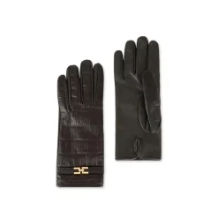 Handschuhe aus Nappaleder mit Logo-Detail