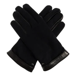 Handschuhe mit einer Applikation in Form eines Logos