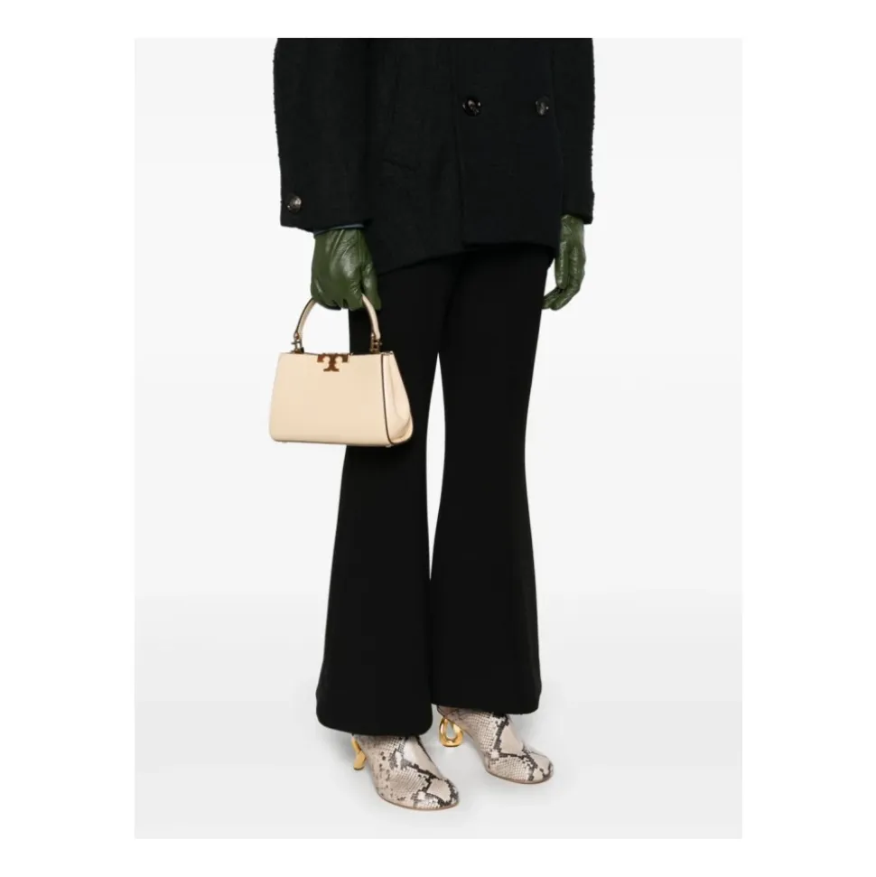 Handtasche aus gebürstetem Leder