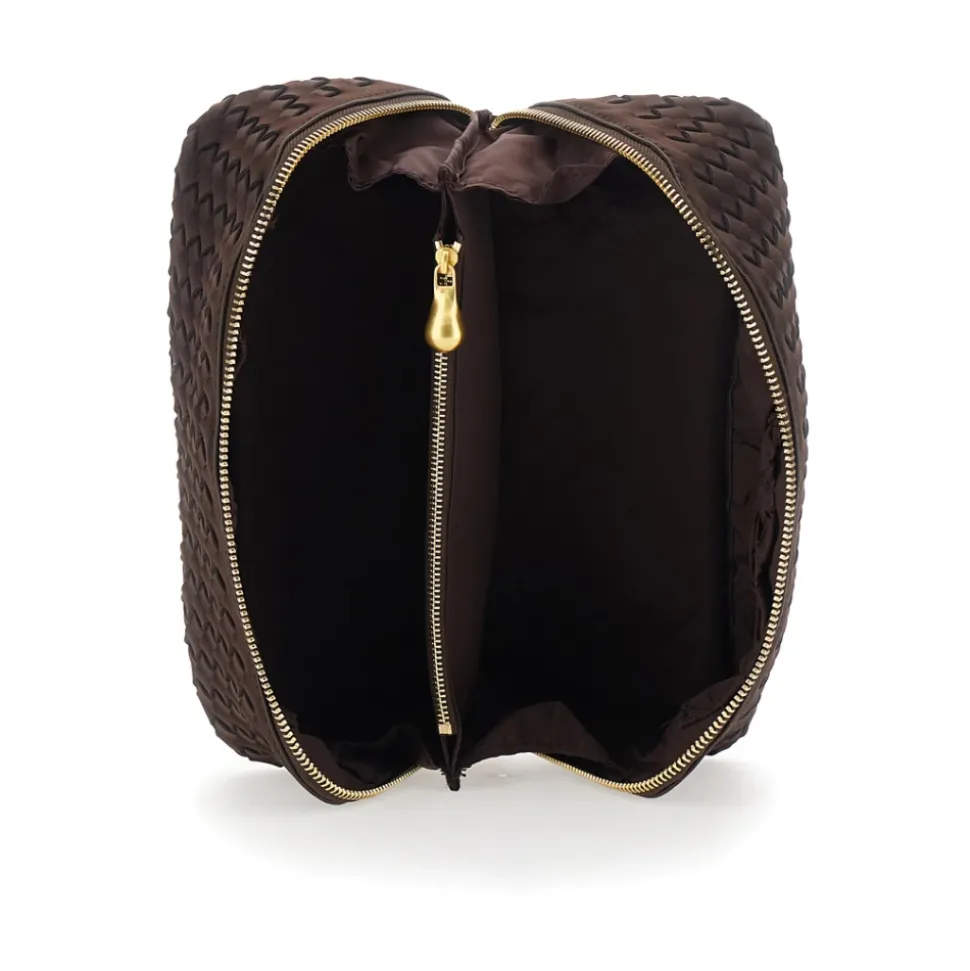 Handtasche mit Flechtmuster und Reißverschluss oben