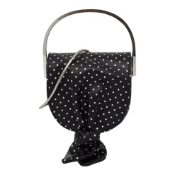 Handtasche mit Kristall-Schleifen-Mikro