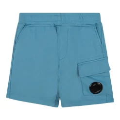 Hellblaue Cargo-Shorts