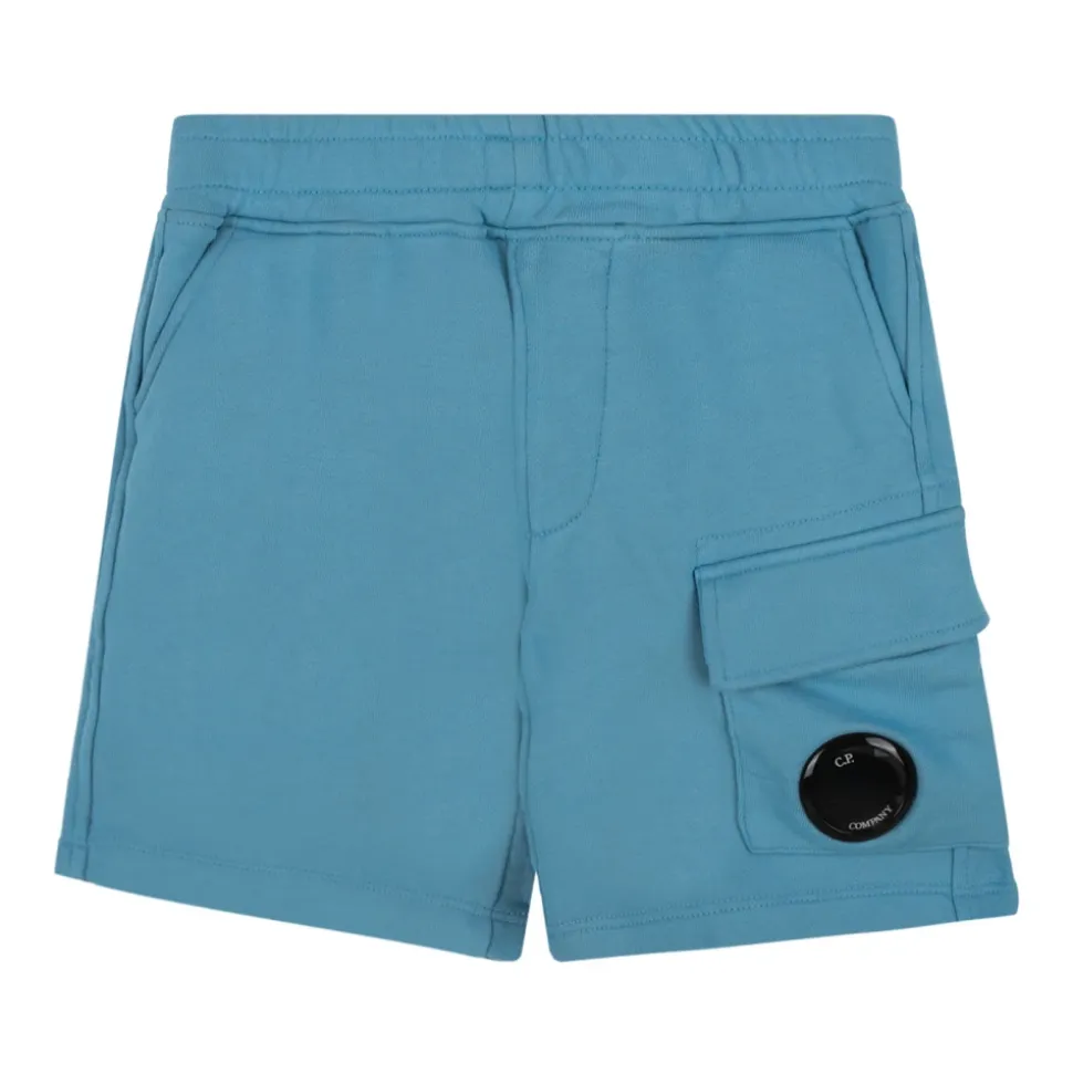 Hellblaue Cargo-Shorts