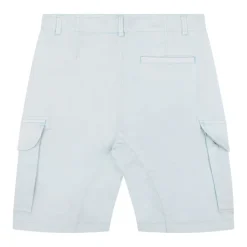 Hellblaue Cargo-Shorts mit Linsendetail
