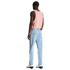Hellblaue Regular-Fit-Denim-Jeans