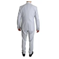 Hellblauer Slim Fit Wollanzug