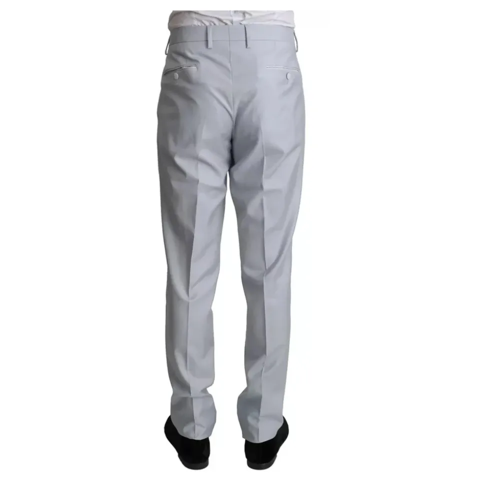 Hellblauer Slim Fit Wollanzug