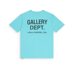 Hellblaues Klassisches T-Shirt mit kurzen Ärmeln